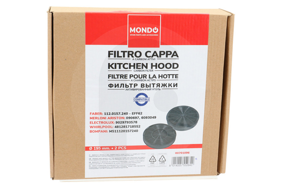 Faure Cappa aspirante Filtro AEG 9029800464 Cappa aspirante