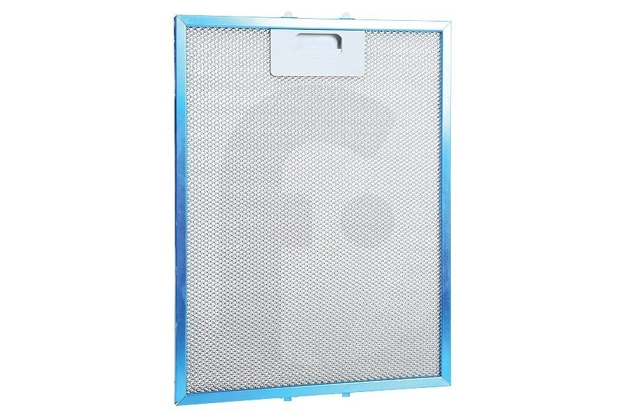 Electrolux Campana extractora Filtro grasas (cuadrado , metal, 327x247mm, (con desbloqueo plástico)) campana extractora 50293009002 apto para entre otros C996E90, AEF3640