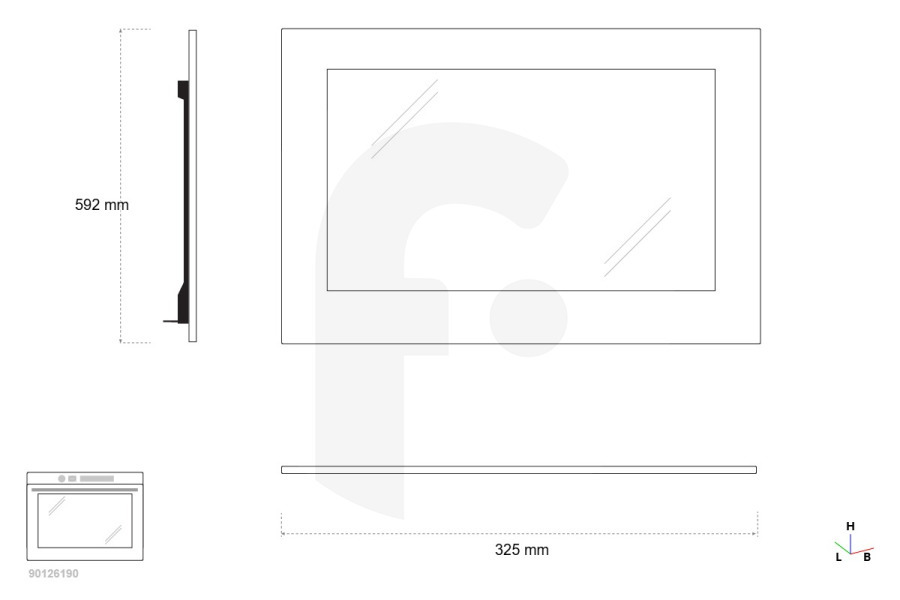 Ikea Forno Ikea porta in vetro esterno 5551184004 forno-microonde