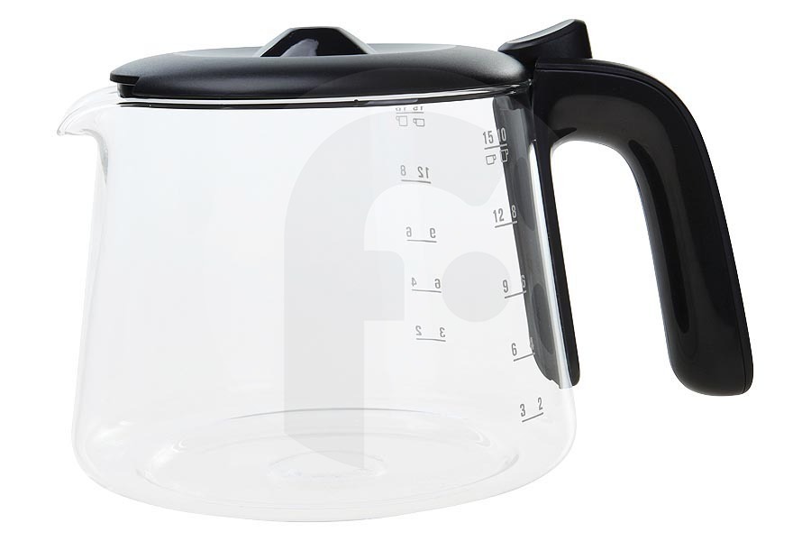 Zanussi Cafetera Jarra de Cafetera negro máquina de café 4055105722 apto para entre otros KF5220, EKF5220, KF5210