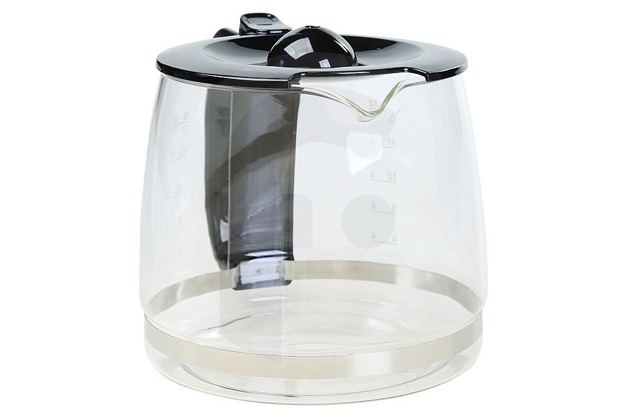 AEG Macchina del caffè Caffettiera (caraffa in vetro) incl. coperchio nera per AEG e altri macchina del caffe 4055342689