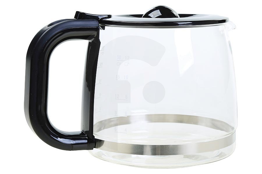 AEG Macchina del caffè Caffettiera (caraffa in vetro) incl. coperchio nera per AEG e altri macchina del caffe 4055342689