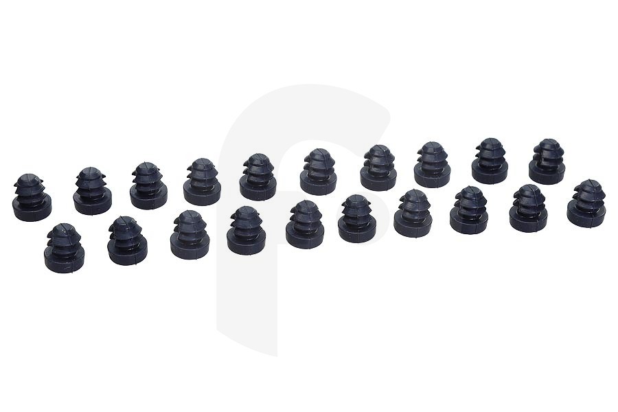 AEG Cocinas y placas Patas (tapones, atenuadores) juego de soportes para AEG, Electrolux y otros placa de cocción 4055425799 apto para entre otros HG694550XB, HG795450XB, EGG6427W