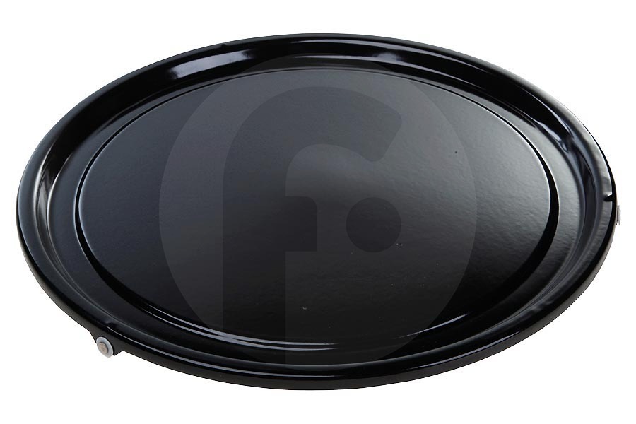 Scholtes Microondas Plato giratorio (plato, plato de vidrio) 36,5cm esmaltada negro para, entre otros, Ariston microondas combinado 293900, C00293900 apto para entre otros MWI424MR