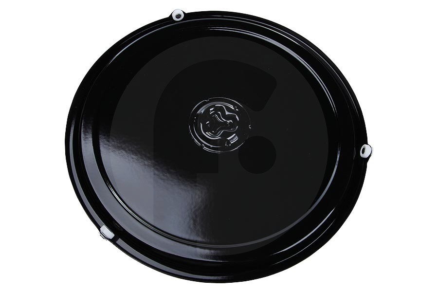 Bosch Microondas Plato giratorio (plato, plato de vidrio) 36,5cm esmaltada negro para, entre otros, Ariston microondas combinado 293900, C00293900