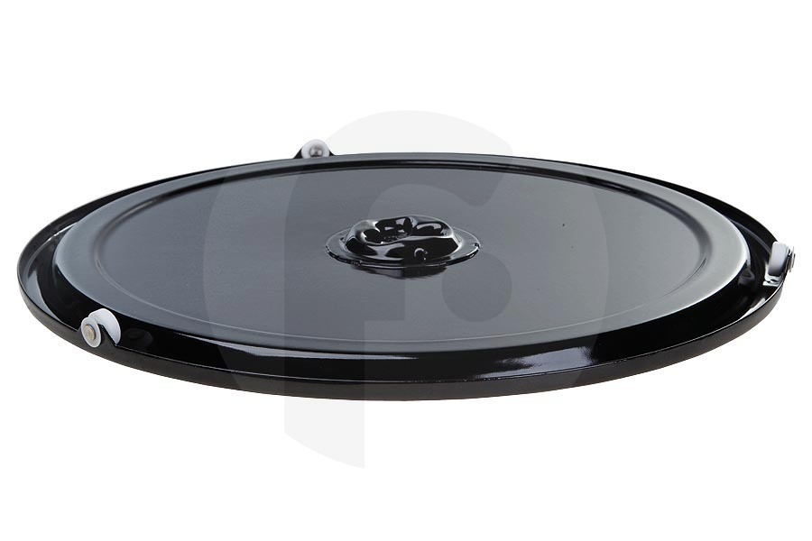 Bosch Microondas Plato giratorio (plato, plato de vidrio) 36,5cm esmaltada negro para, entre otros, Ariston microondas combinado 293900, C00293900