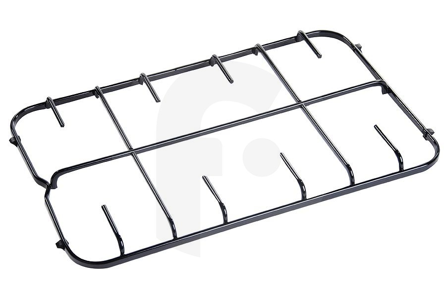 Ariston-Blue Air 94857, C00094857 Cocinas y placas Rejilla/soporte de ollas (Negro 445x285mm 2 pozos) fogón C00094857, 94857 apto para entre otros PF640AIX, PF640E, PF631E