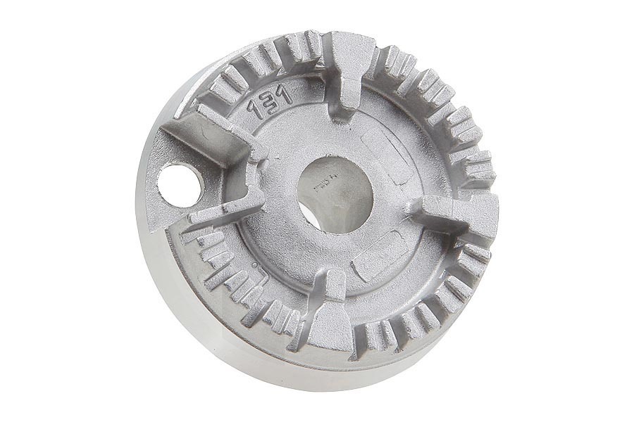 Ariston-Blue Air 52930, C00052930 Cocinas y placas Distribuidor de llama (12.5cm color cromo) para estufa C00053173, 53173 (5 cm de color cromo) fogón C00052930, 52930 apto para entre otros XC95MGI