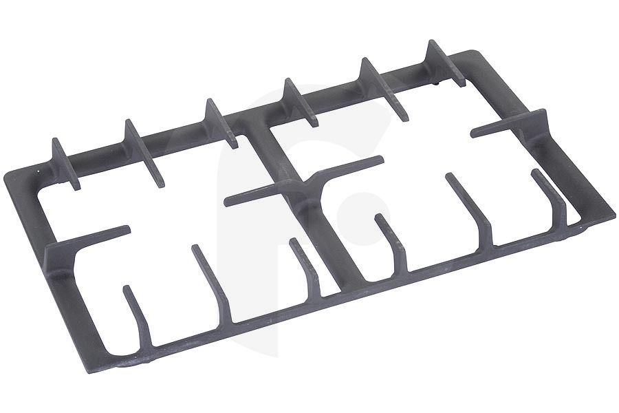 Ariston-Blue Air 85446, C00085446 Cocinas y placas Rejilla/soporte de ollas (Negro 485x275mm 2 pozos) fogón C00085446, 85446 apto para entre otros CP059MD, CP859MT