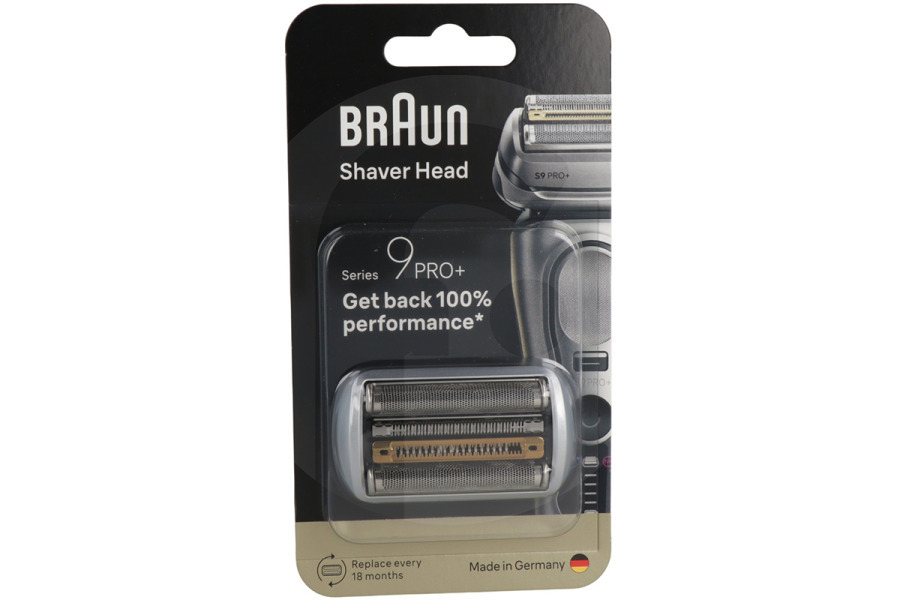 Braun Maquinilla de afeitar Lámina de afeitado Braun serie 96M (plata) pack combinado para afeitadora 555562, BRA96M apto para entre otros Serie 9 Pro+, 5790, 5791, 5793, 5795