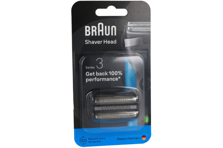 Lámina de afeitado Braun serie 21B (plata) pack combinado para afeitadora BRA21B2
