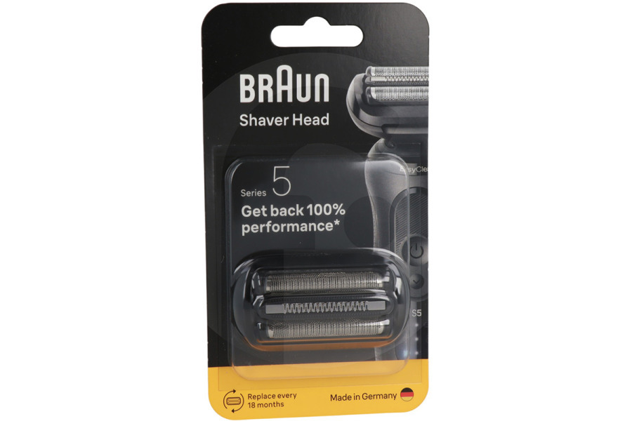 Braun Maquinilla de afeitar Lámina de afeitado Braun serie 54B (plata) pack combinado para afeitadora 51330, BRA54B apto para entre otros Serie 5, 5762