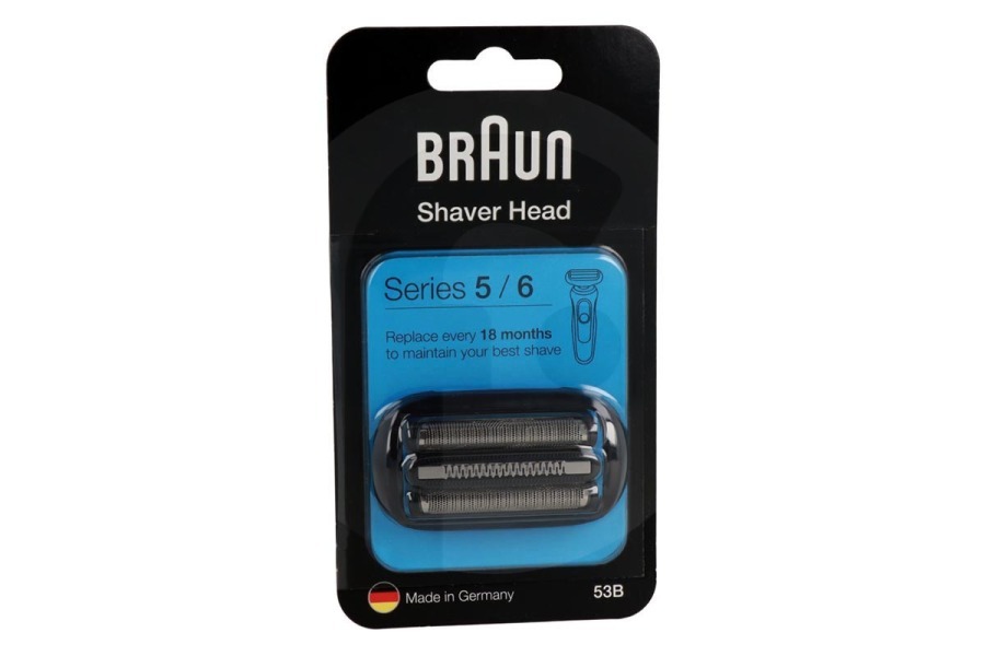 Braun Maquinilla de afeitar Braun cabezal de afeitado (lámina de afeitado) 53B afeitadora 81733844 apto para entre otros Serie 5/6