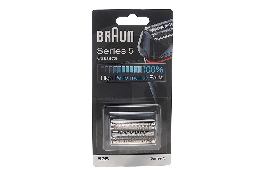 Braun 4210201072164 Maquinilla de afeitar Casete recambio (Negro serie 5 52b) maquinilla de afeitar 81384829 apto para entre otros Cassette serie 5