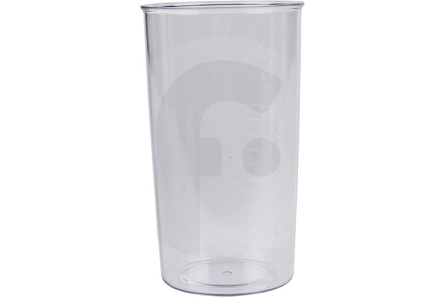 Braun Robot da cucina Braun bicchiere frullatore (misurino, bicchiere mixer) 600ml escl. coperchio frullatore a immersione AS00004187 adatto a tra cui MR4000, WH4000, CT3100