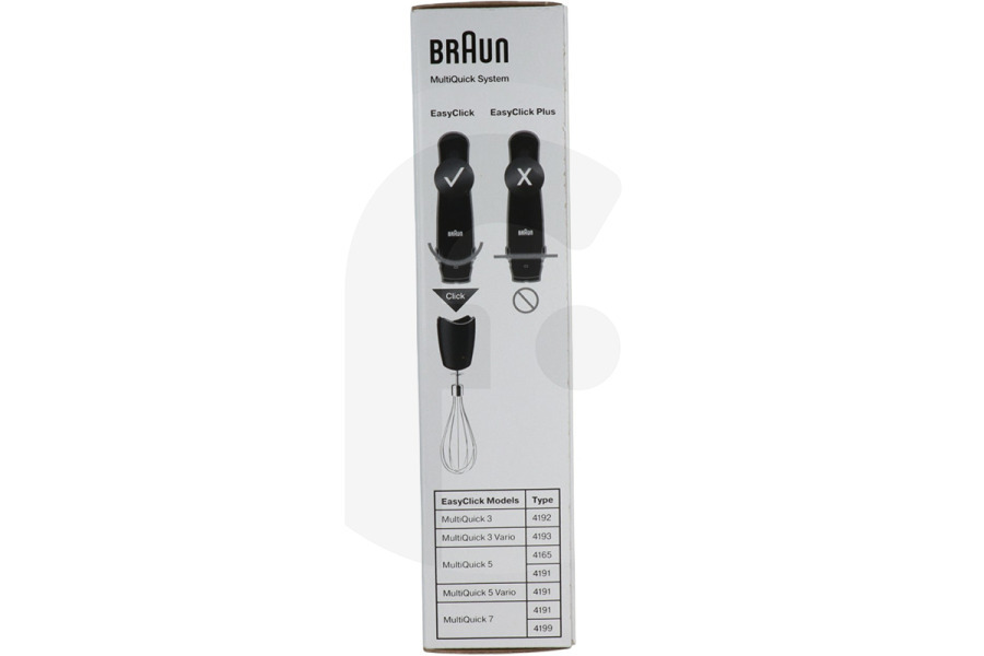 Braun Robot da cucina Braun Frusta (Easyclick, nero, RVS, MQ10) robot da cucina 0X81364450