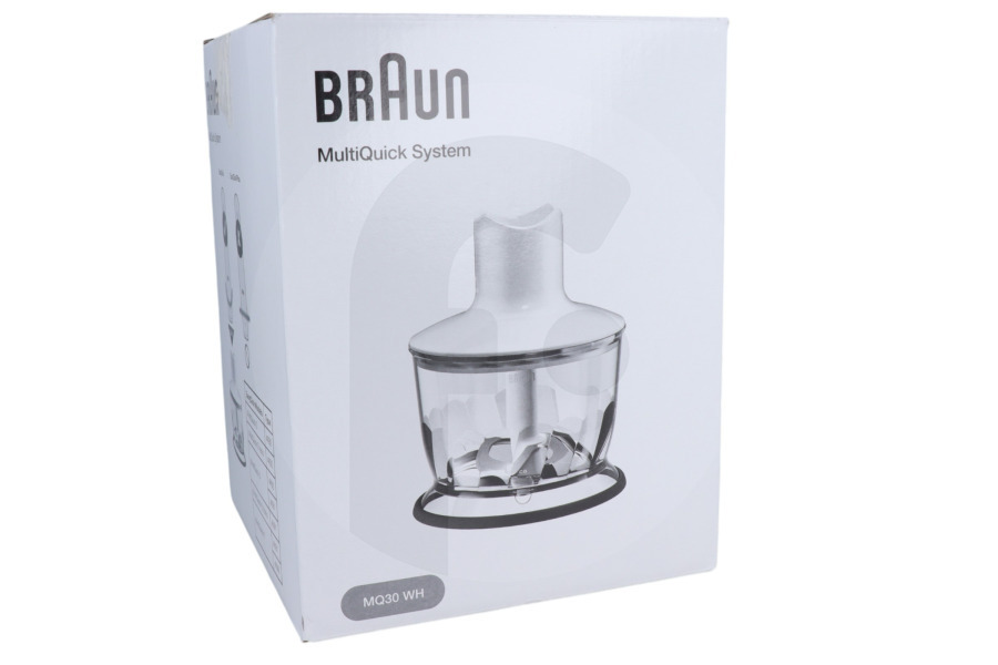 Braun Küchenmaschine Braun Fleischwolf (MQ30 Fleischwolf, weiß, 500ml) für Küchenmaschine AX22110062