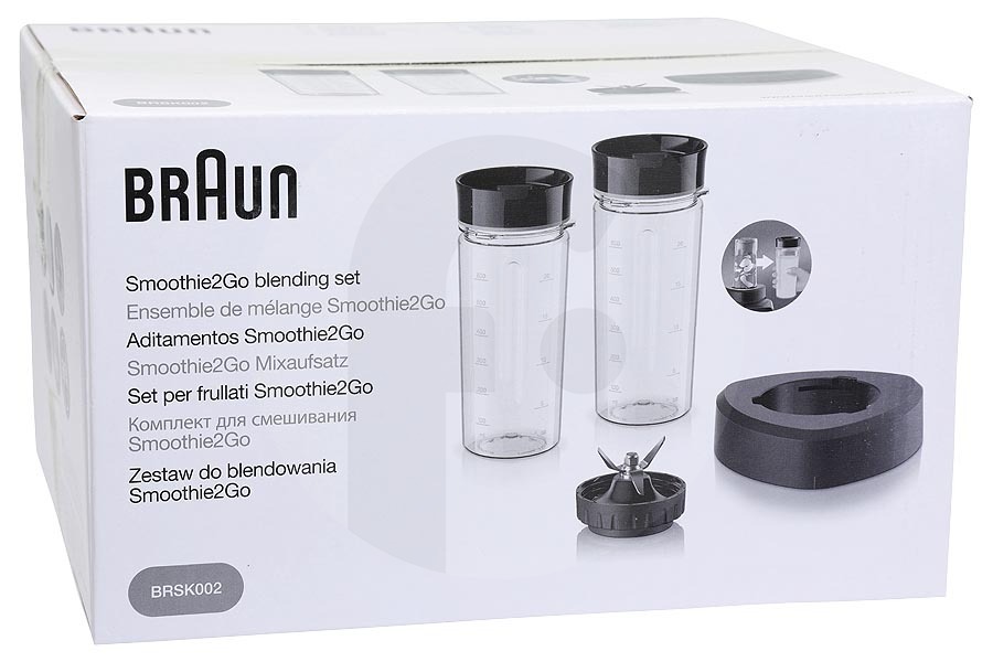 Braun Mixer Braun Smoothie2Go Mixset 600ml Mixer AX22310002, BRSK002