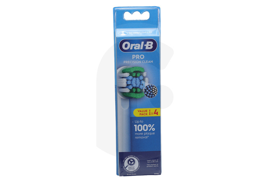 OralB 8700216990660 Spazzolino elettrico OralB Testine Oral-B Precision Clean 4 pezzi Spazzolino da denti adatto a tra cui Spazzolini da denti Oral-B