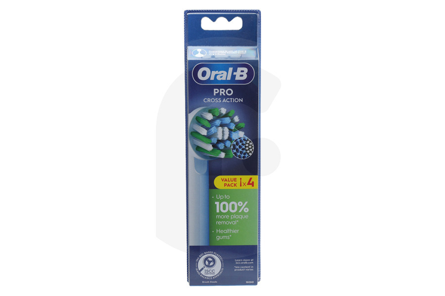 OralB 8700216988414 Spazzolino elettrico OralB Oral-B Cross Action 4 pezzi 8006540893036 Spazzolino da denti adatto a tra cui Spazzolini da denti Oral-B
