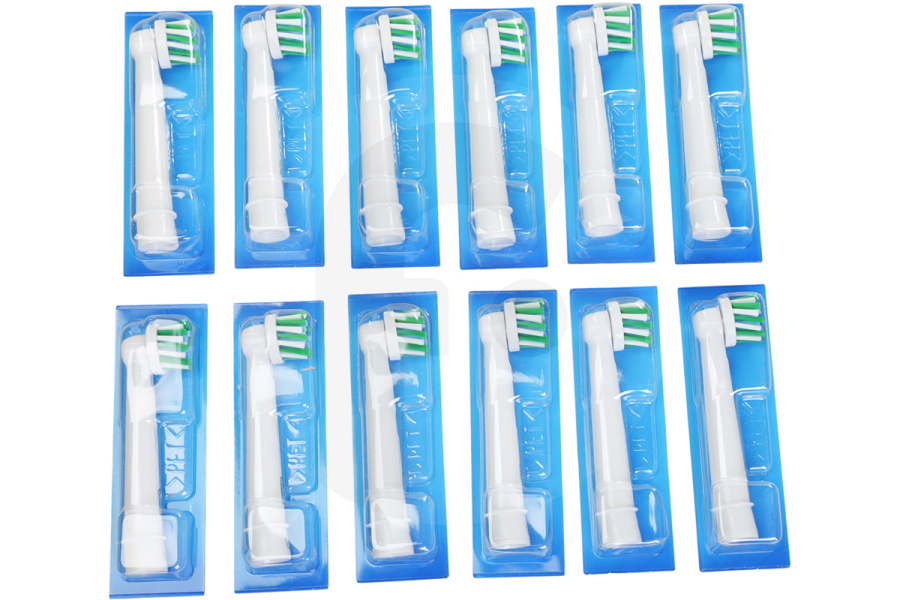 OralB Cepillo de dientes eléctrico OralB set de cepillos de dientes Cross Action blanco 12 unidades para cuidado personal ORB859827 apto para entre otros Cepillos de dientes Oral-B