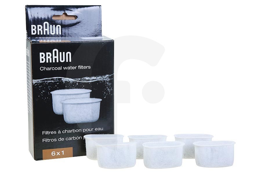 Braun Cafetera Braun filtro del agua anti-cal de carbón cafetera AX13210004 apto para entre otros KF7000, KF7020