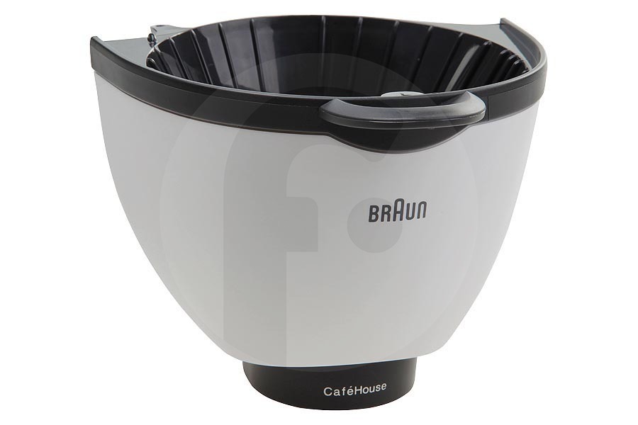 Braun BR67051392 Macchina del caffè Braun Supporto filtro (bianco) macchina del caffè AS00000001 adatto a tra cui 3104 KF510 KF550