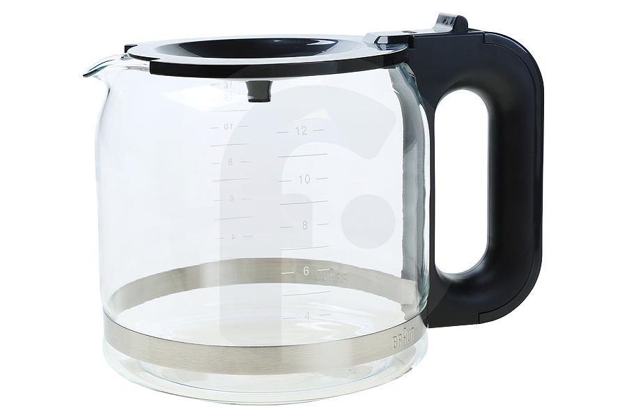 Braun Macchina del caffè Braun Caraffa di Vetro per Macchina da Caffè AX13210005 adatto a tra cui PurAroma7, BrewSense