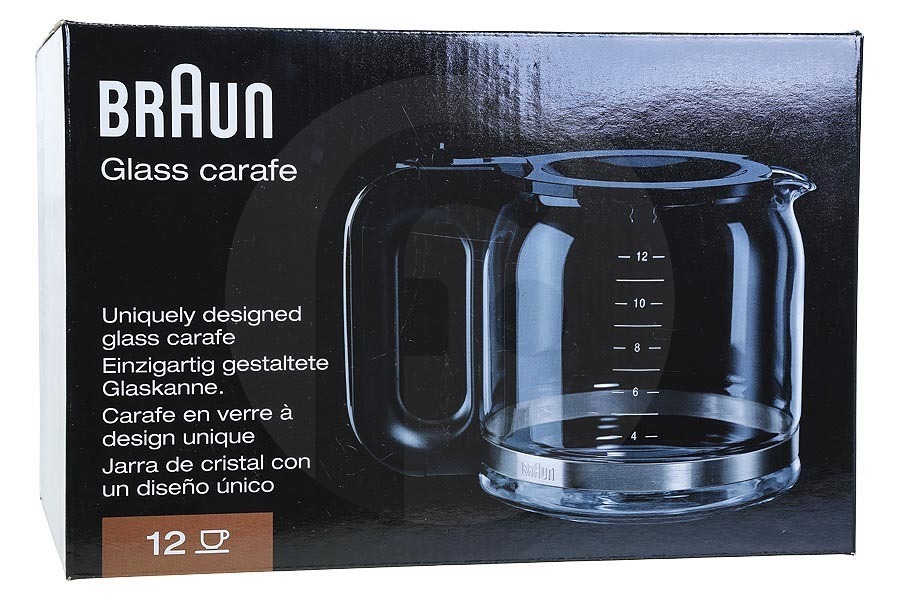 Braun Macchina del caffè Braun Caraffa di Vetro per Macchina da Caffè AX13210005