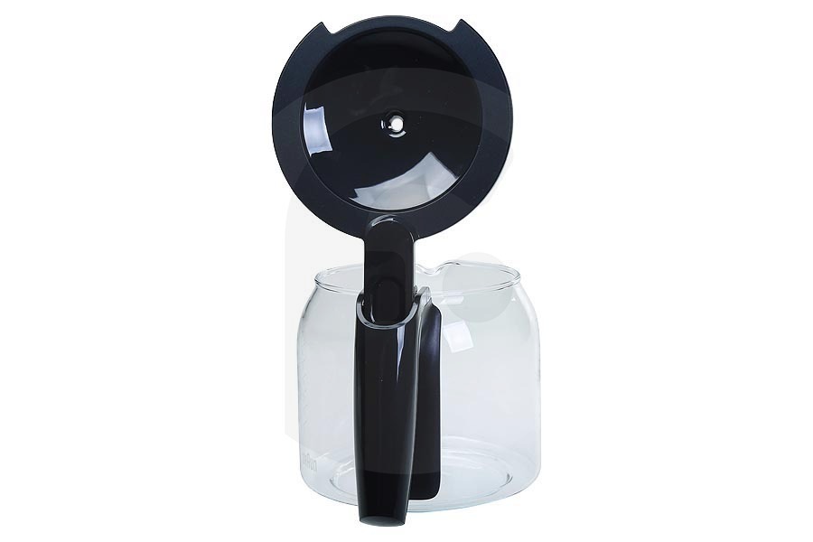 Braun Kaffeemaschine Braun Kaffeekanne (Glaskanne) inkl. Deckel 10-Tasse Anthrazit Kaffeemaschine 7313210654