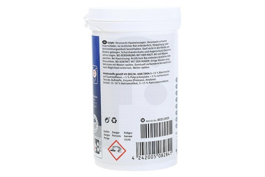Constructa Lavatrice Detergente (polvere detergente) per elettrodomestici per Bosch, Siemens e altri lavatrice 311925, 00311925