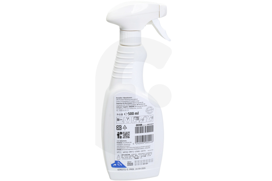 Junker Kühlschrank Reiniger (Reinigungsmittel) 500ml für u.a. Bosch, Siemens Kühlschrank 312476, 00312476