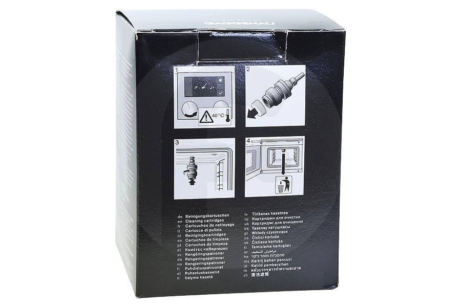 Gaggenau Forno Cartucce di pulizia 4 pezzi per Gaggenau e altri forno a vapore combinato 17006129, CLS10 040