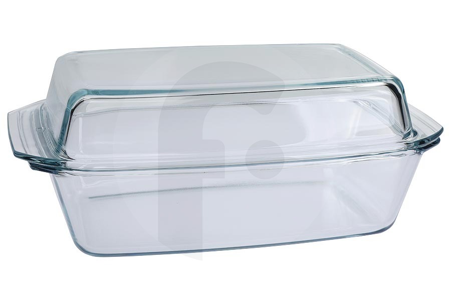 Neff Horno Fuente de vidrio (fuente, vaporera) incl. tapa para Bosch, Siemens y otros horno/horno de vapor 17000903, HEZ9150/03 apto para entre otros HB634GBS1, HBS233BS0, CMG8760C1