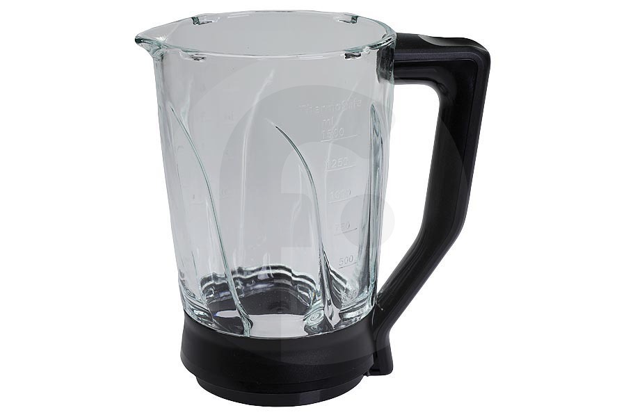 Bosch Frullatore Caraffa frullatore in vetro (bicchiere miscelatore, caraffa miscelatrice) escl. lama per Bosch, Siemens e altri frullatore 11039722 adatto a tra cui MMB6172S01, MMB6174SG01