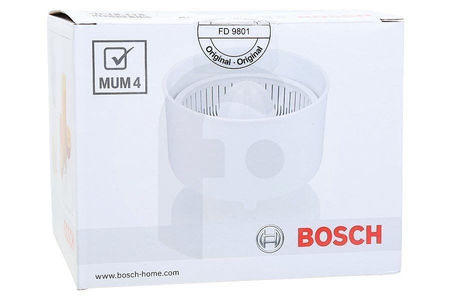 Bosch Robot da cucina Spremiagrumi incl. cono bianco per Bosch, Siemens e altri robot da cucina 00461345, MUZ4ZP1