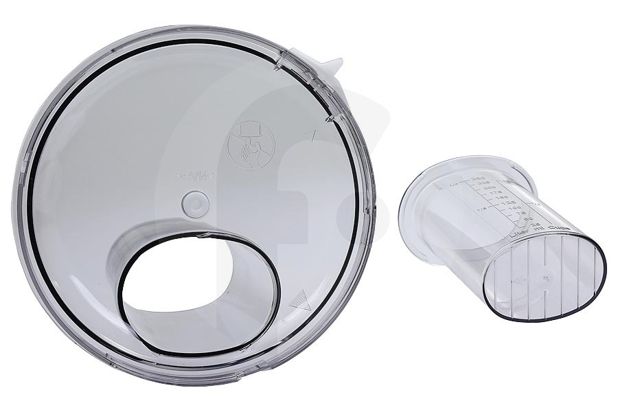 Profilo Robot da cucina Tappo (coperchio) del recipiente incl. premitore per Bosch, Siemens e altri robot da cucina 657227, 00657227