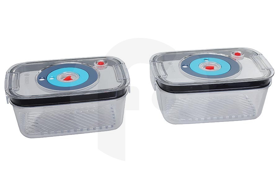 Bosch Robot de cocina Bosch MSZV0FC2 Recipientes de vacío juego de 2 17004576 apto para entre otros VitaPower serie 8