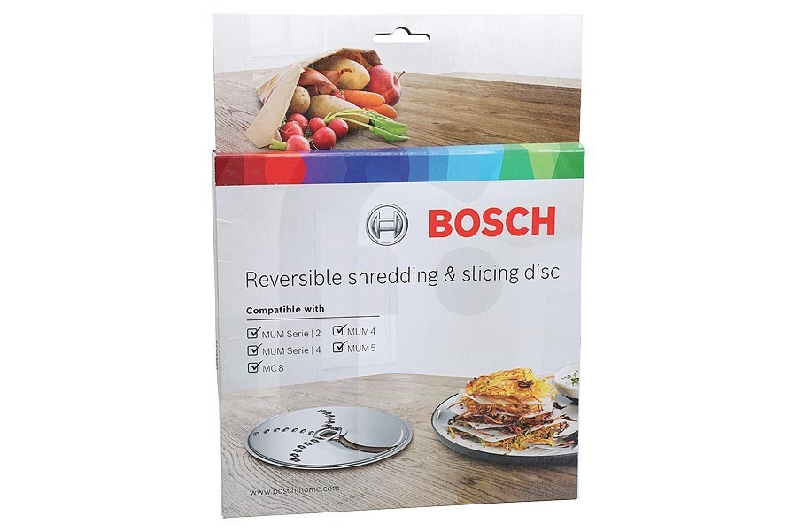 Bosch Robot da cucina Grattugia (disco di taglio, disco per affettare) per Bosch, Siemens e altri robot da cucina 12039341