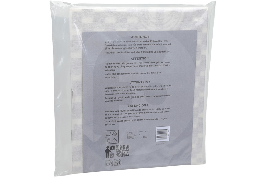 Siemens Campana extractora Filtro para campanas extractoras 452151