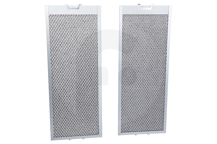 Crolls Filtro de grasa (filtro de metal, filtro de aluminio) 530x206mm 2 piezas para Bosch, Siemens y otros campana extractora 460007, 00460007 apto para entre otros DHI642GNL, LI27120,