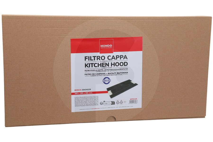 Constructa Cappa aspirante Fiyo Filtro al carbone per Bosch, Siemens cappa LZ45500