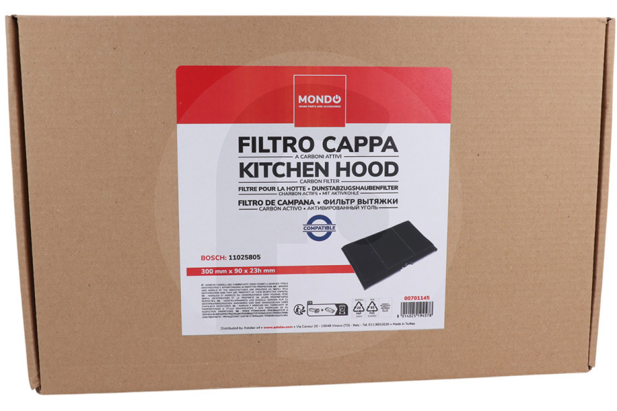 Constructa Cappa aspirante Filtro alternativo per cappa 17006837