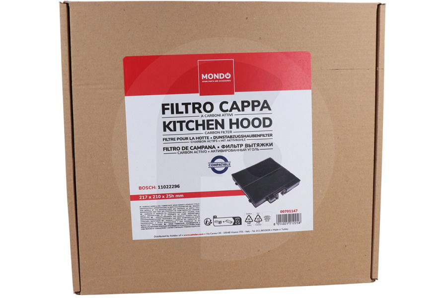 Neff Cappa aspirante Filtro alternativo per cappa 17006795