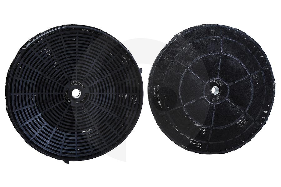 Husqvarna Campana extractora Filtro de carbón (filtro de carbón activado) kit redondo de 2 para Bosch, Siemens y otros campana extractora 12020221, DWZ0IM0A0 apto para entre otros DEM63AC00, DEM66AC00