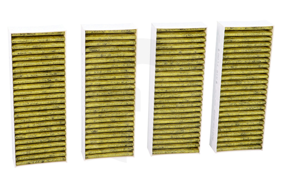 Neff Cappa aspirante Filtro dell'aria (filtro a lamelle) con carbone attivo 4 pezzi per Bosch, Siemens e altri cappa aspirante 17006642
