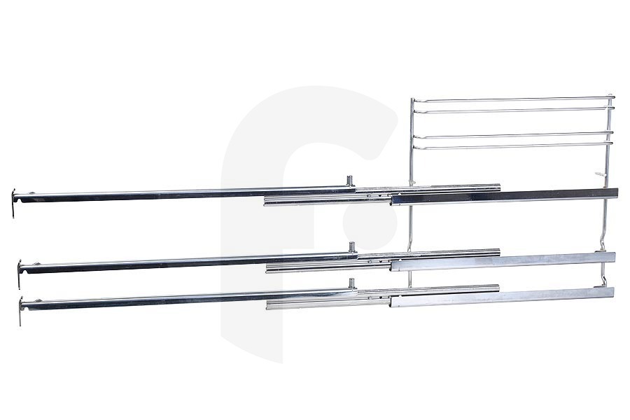 Bosch Piano cottura & Piastra da cucina Guide allungabili (telescopiche) a 3 parti sinistra e destra per forno Bosch, Siemens e altri 17007521