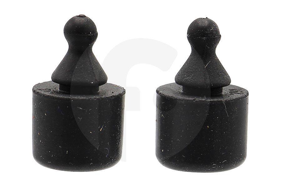 Viva Topes de puerta (tapones) de goma para marco de Bosch, Siemens y otros horno 10005353 apto para entre otros HB417GUB0, HBA5740S0, HBS233BS0
