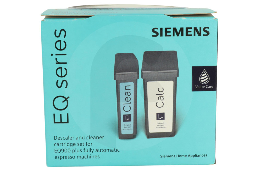 Siemens 312358, 00312358 Cafetera Cartucho de limpieza y descalcificación Siemens TZ800Z3 para cafetera apto para entre otros todos los Siemens EQ900 plus
