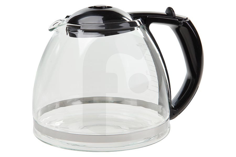 Bosch Cafetera Jarra de café (cafetera, jarra de cristal) incl. tapa negra para Bosch, Siemens y otros cafetera 646860, 00646860 apto para entre otros TKA2827 / 01